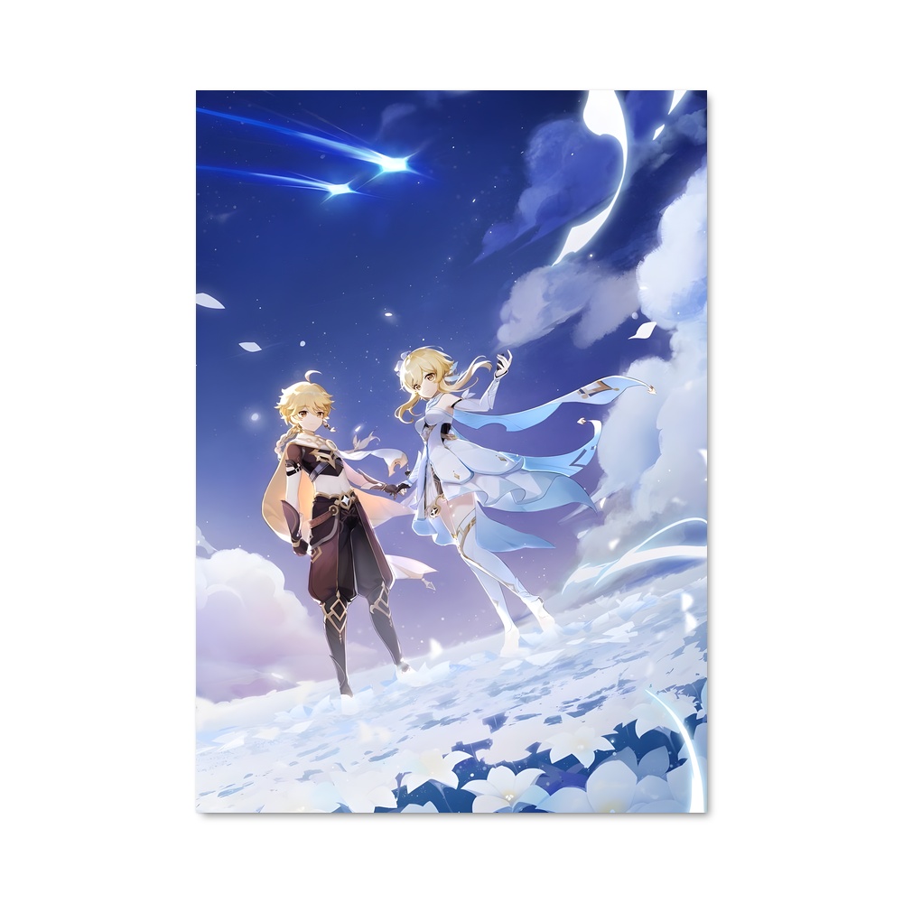 Poster Genshin de traveler – affiche Genshin impact